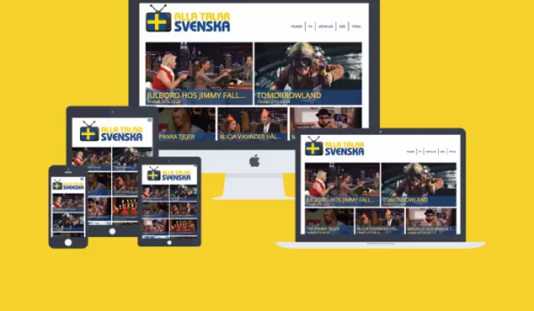 Ny design av webbplatsen Alla Talar Svenska