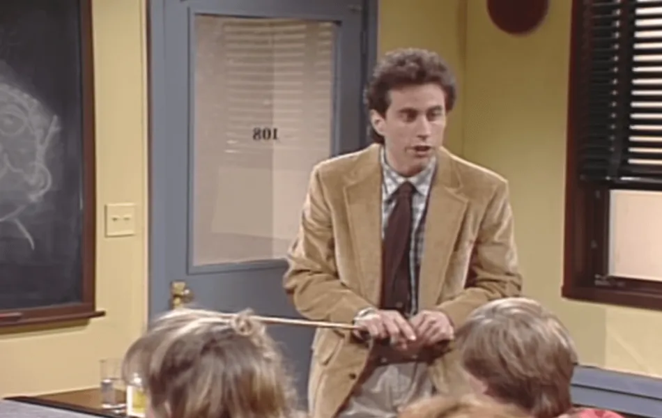 Jerry Seinfeld i en sketch från Saturday Night Live