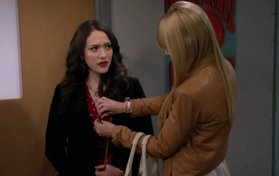 Bild från tv-serien "2 panka tjejer"