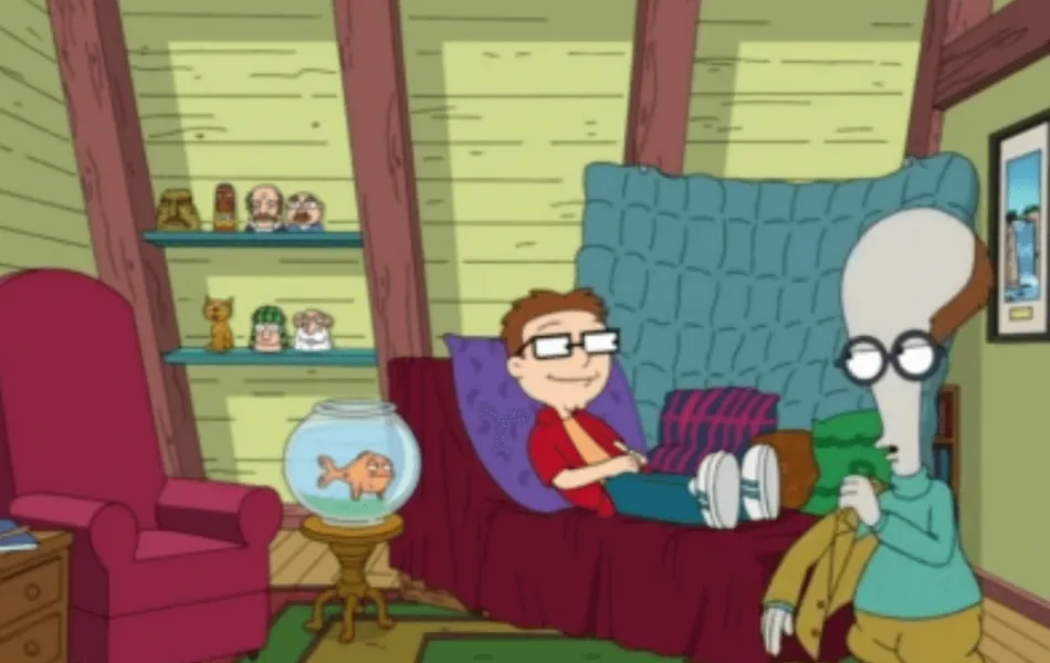 Bild från tv-serien American dad!