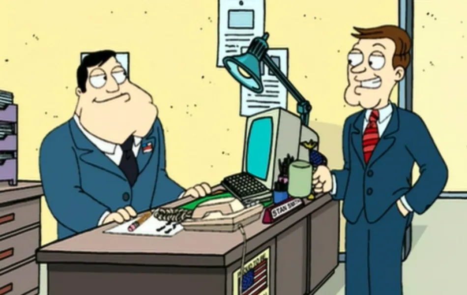 Bild från tv-serien American dad!