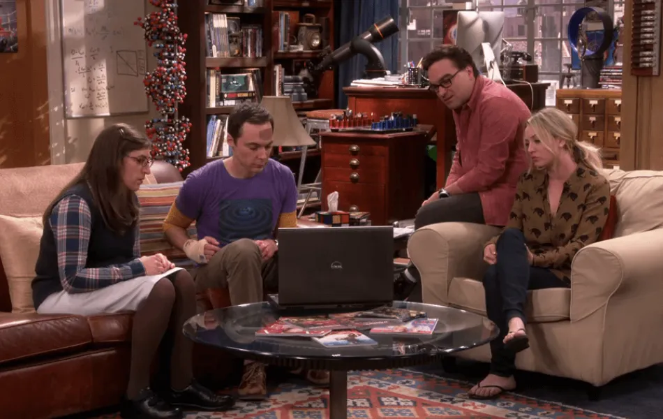 Bild från serien "The big bang theory"