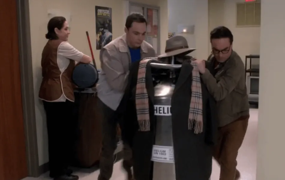 Bild från serien "The big bang theory"