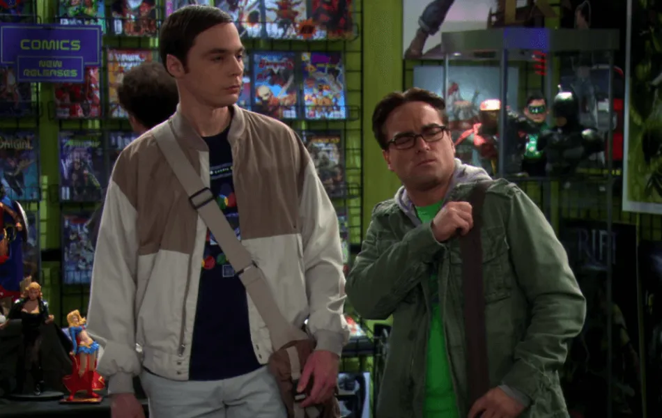 Bild från serien "The big bang theory"