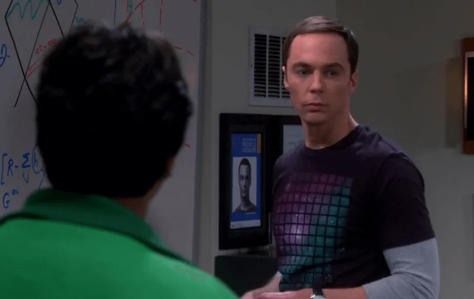 Bild från serien "The big bang theory"