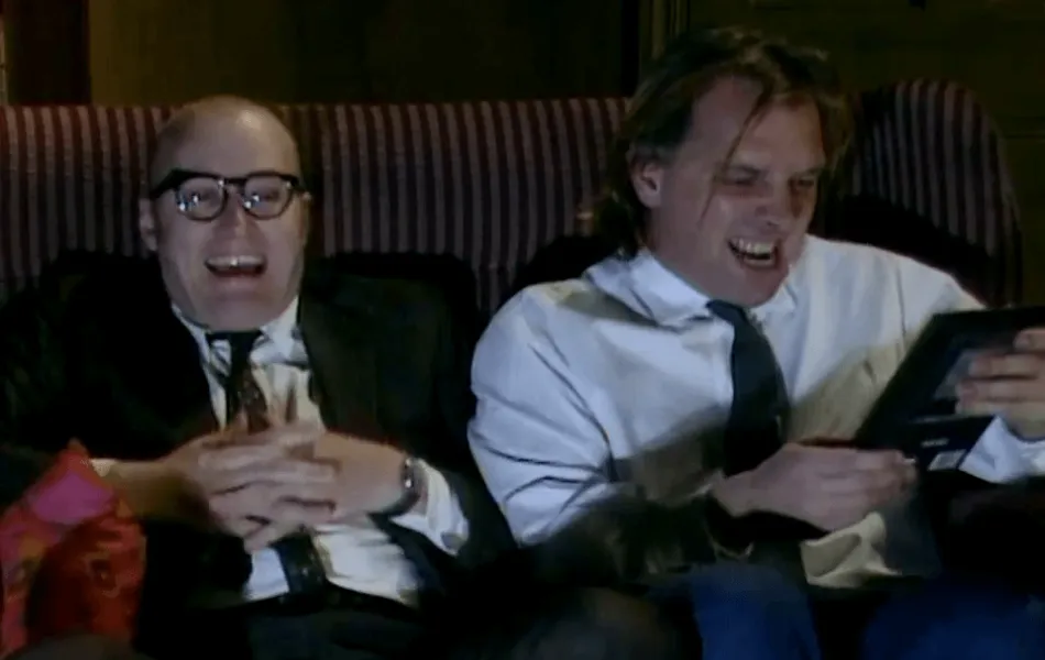 Bild från tv-serien Bottom