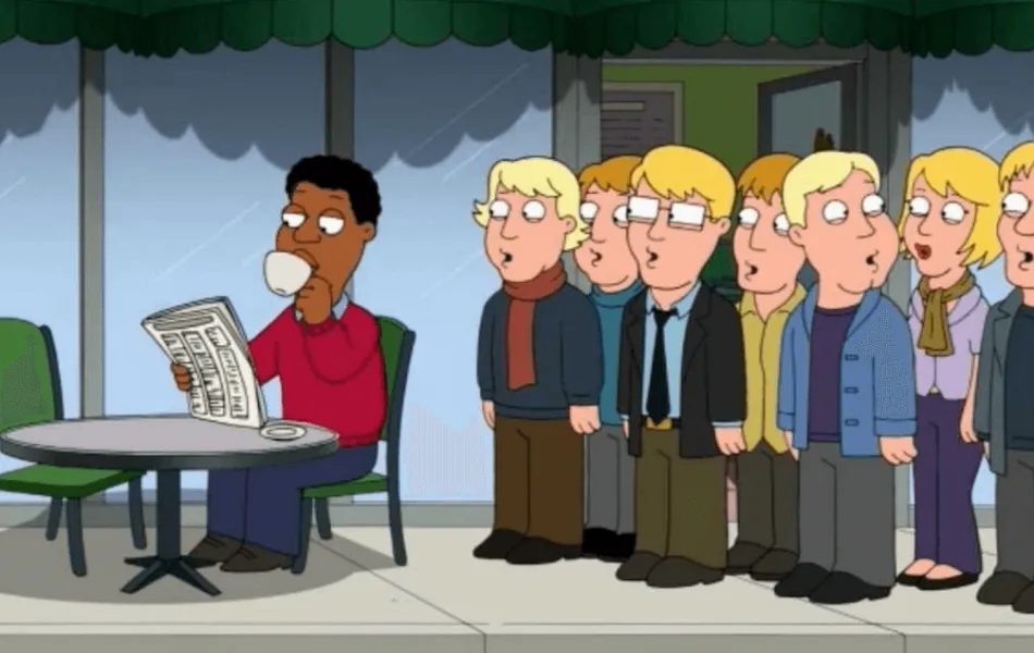 Bild från tv-serien Family guy