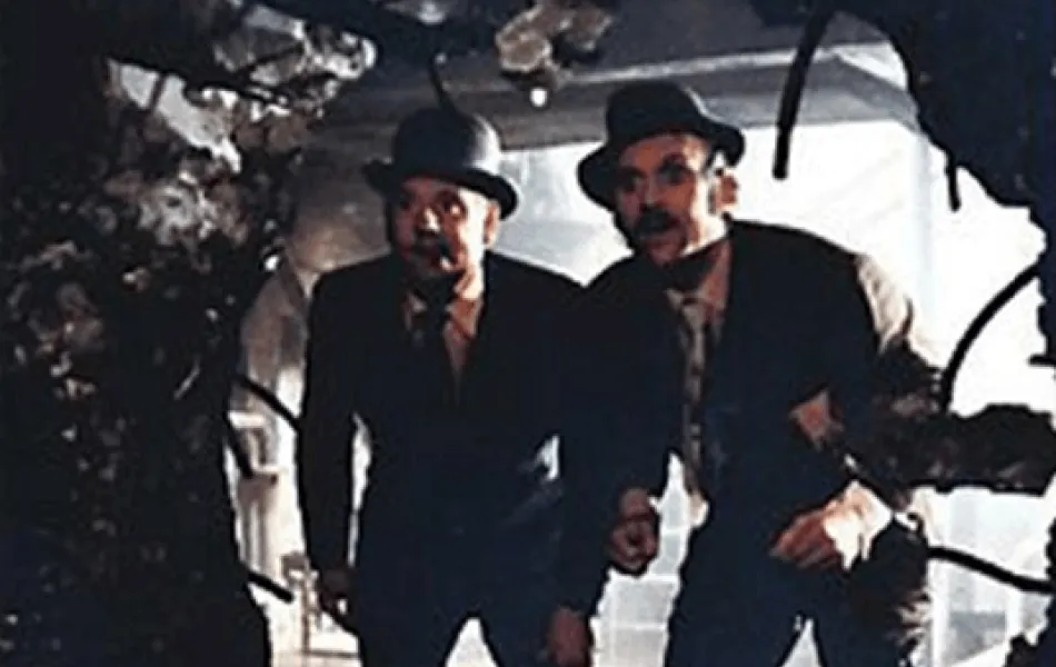 Bild från filmen Olsen-banden och Dynamit-Harry löper amok