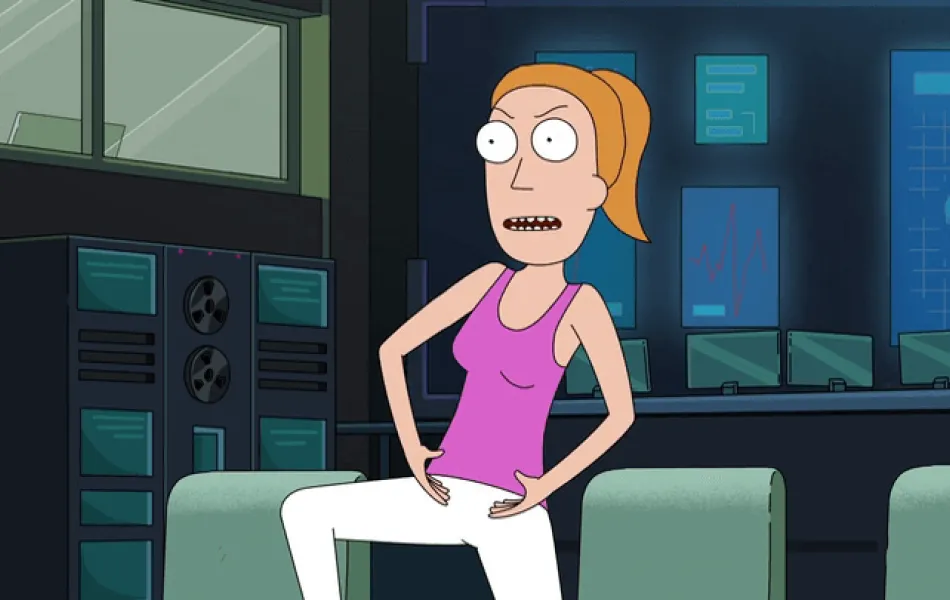 Bild från tv-serien "Rick and Morty"