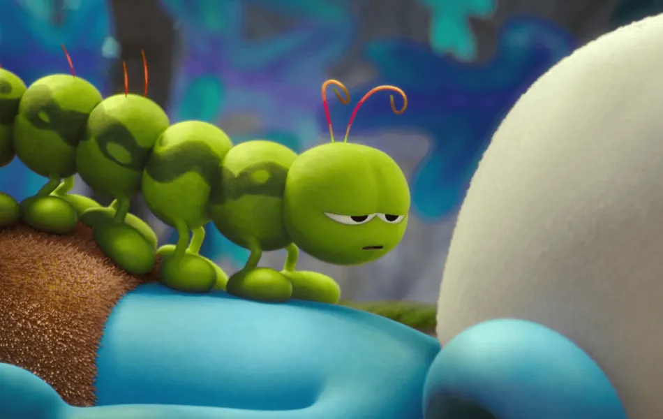 Bild från filmen Smurfarna: Den försvunna byn