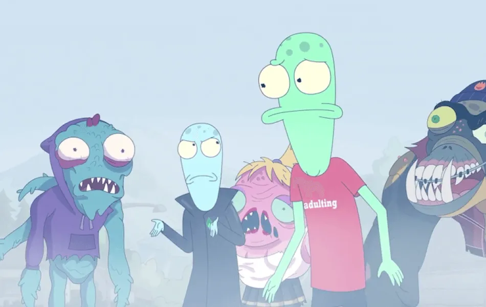 Bild från tv-serien "Solar opposites"