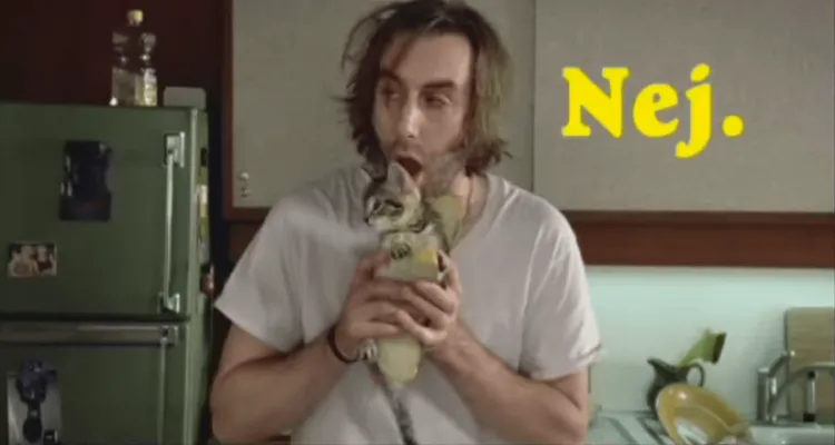 Skärmdump från en reklamfilm