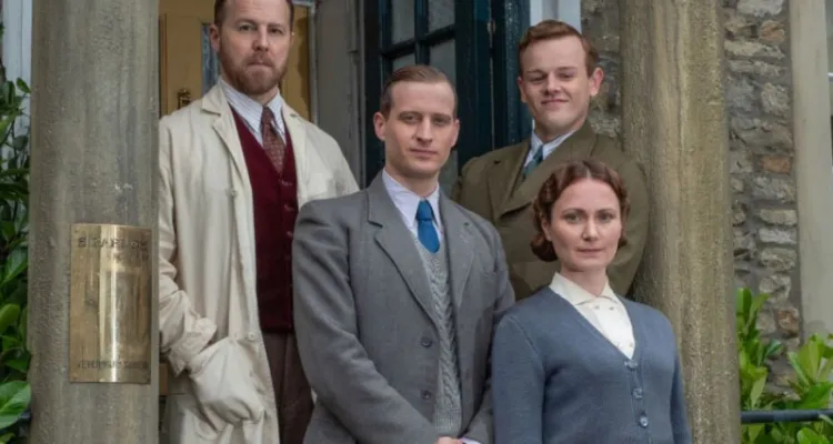 Bild på skådespelarna från tv-serien I vår herres hage