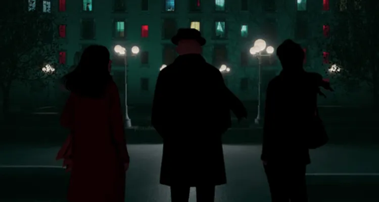 Bild från tv-serien "Only murders in the building"