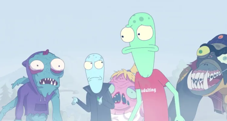 Bild från tv-serien "Solar opposites"