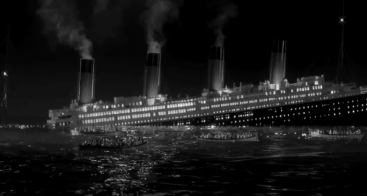 Bild från filmen  "Titanics undergång"
