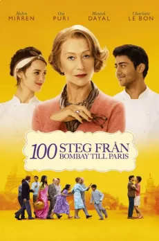 Affisch för filmen  100 steg från Bombay till Paris