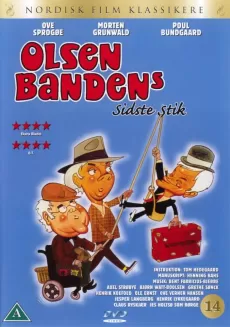 Affisch för filmen Danska Olsenbandet tar hem spelet