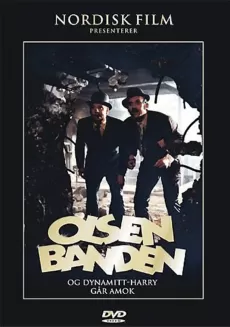 Affisch för filmen Olsen-banden och Dynamit-Harry löper amok