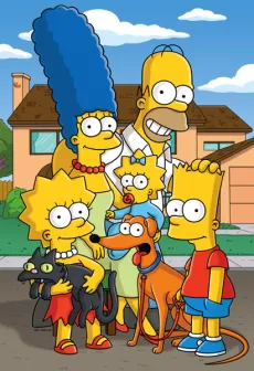 Affisch för tv-serien Simpsons