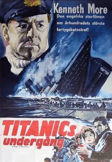 Affisch till filmen "Titanics undergång"