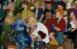 Bild från avsnittet "Bend her" på tv-serien "Futurama"