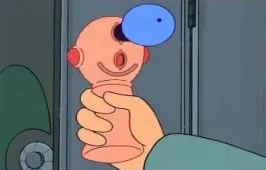 Bild från avsnittet "The sting" på tv-serien "Futurama"