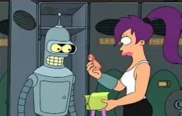 Bild från avsnittet "The sting" på tv-serien "Futurama"