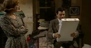 Bild från avsnittet "Merry christmas, Mr Bean" på tv-serien "Mr. Bean"
