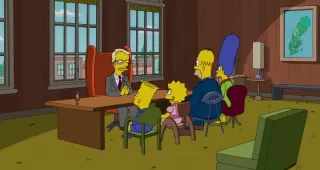 Bild från avsnittet "Steal this episode" på tv-serien "Simpsons"