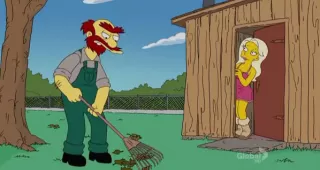 Bild från avsnittet "The good, the sad and the drugly" på tv-serien "Simpsons"