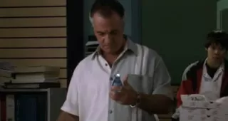 Bild från tv-serien "Sopranos" och avsnittet "Bust-out"